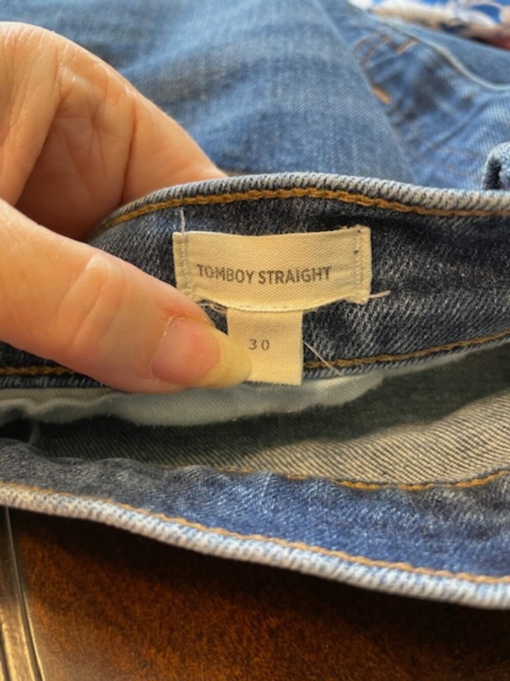 Madewell Mid Rise Straight Leg Tomboy Classic Jeans Light Stretch Size 30 - Picture 10 of 11